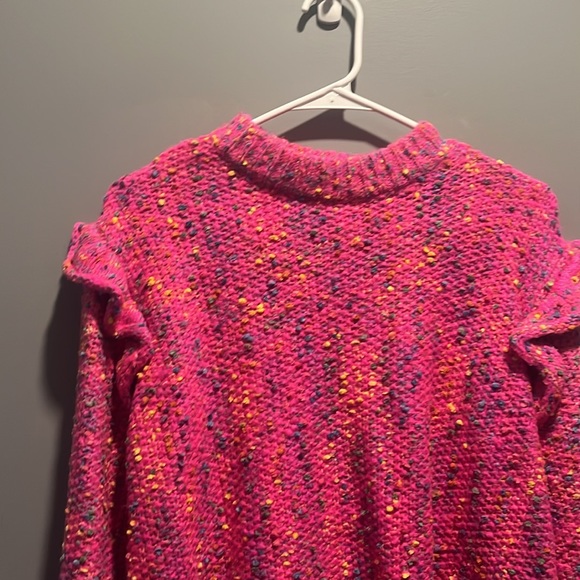 Women’s Confetti Ruffle Sweater - Picture 2 of 15